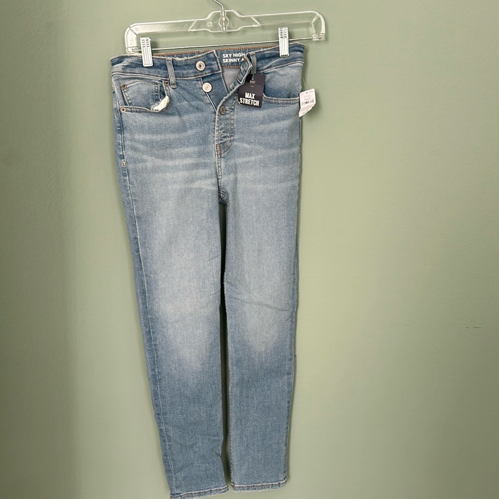 Gap sky high skinny ankle jeans